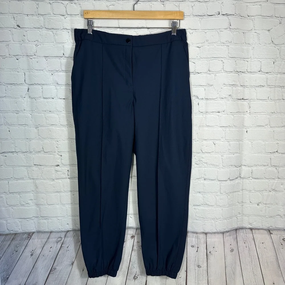 Lululemon Warpstreme High Rise Womens Navy‎ Blue Tapered Jogger Pants 32 LW5EAOS